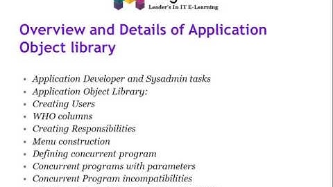 oracle apps technical online training