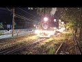 Chegada do Papai Noel com o Trem Noturno passando no Km 97 | Locomotiva Baldwin 68