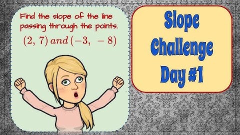 Finding Slope Between Two Points Challenge Day #1 | 8.EE.B.6 🖤