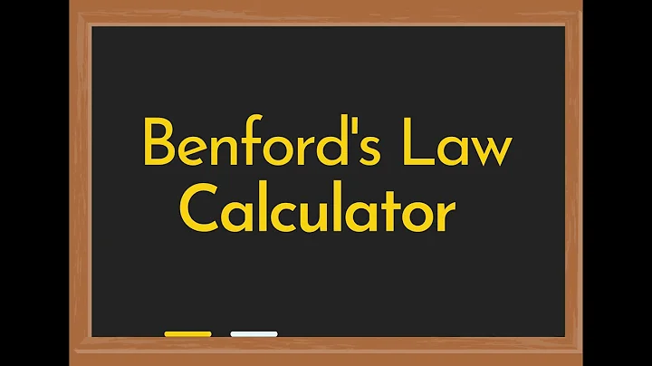 Benford's Law Calculator