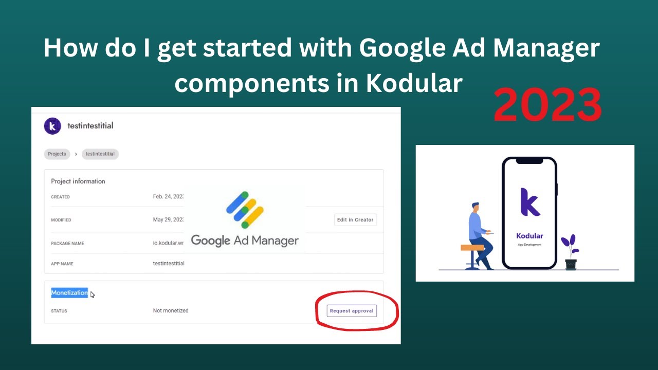 How do I get started with Google Ad Manager components in Kodular 2023 ...