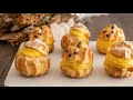 かぼちゃのシュークリームの作り方 / ハロウィン / おうちカフェ
