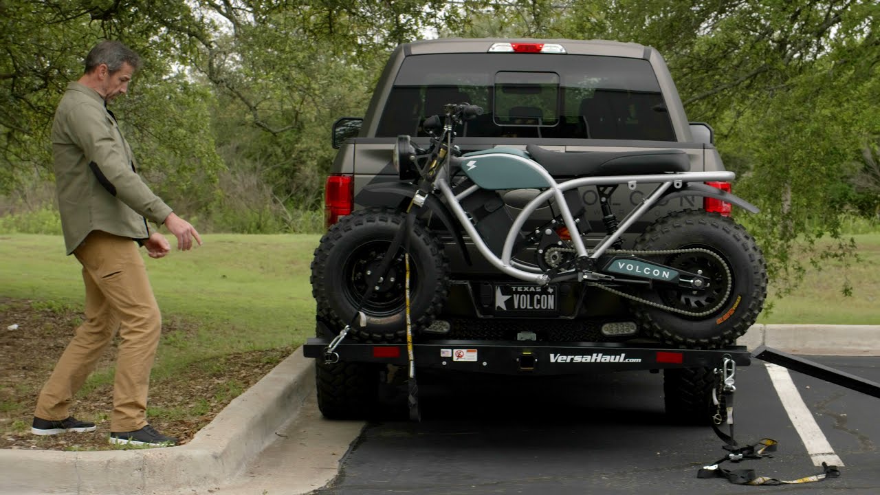 Loading Your Volcon Grunt on a Bike Carrier