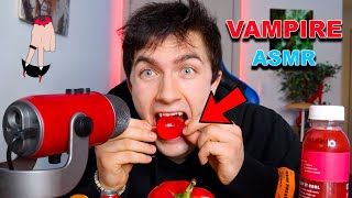 Vampire ASMR (VASMR) Episode 3 *RED EDITION!* ( Jelly Fruit, Red Drink, CANDY, POPPING, SIZZLE)