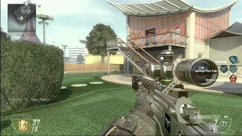 Black ops 2  2v2 quickscoping with clan member
