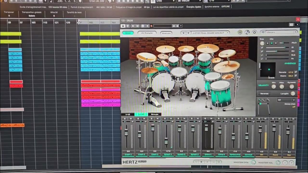 Hertz drum mixing on cubase pro the dark atom djent metalcore