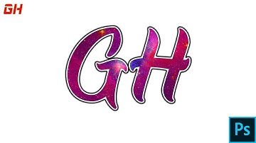 How to make galaxy text in Photoshop-Free Logo Design