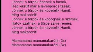 3. Makaróni - Hupikék Törpikék - Buli van Aprajafalván chords