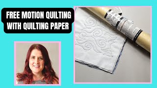 Using Quilting Paper for the first time | Machine Quilting