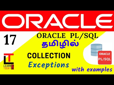 COMPLETE GUIDE TO PLSQL EXCEPTIONS  Oracle PLSQL tutorial in TAMIL  @learncodetodaytamil 