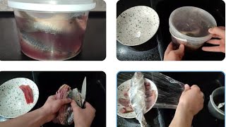Как быстро почистить селёдку чтобы не мыть посуду после селедки