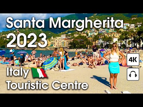 Santa Margherita Ligure, Italy 🇮🇹 Touristic Centre [ 4K ] Walking Tour