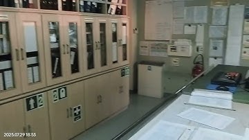 Navigation bridge tour on a container ship