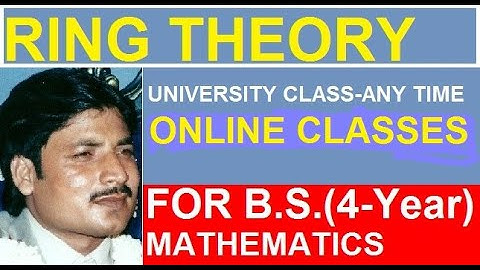 DEFINITION AND EXAMPLE OF RINGS (INTRODUCTION TO RINGS)