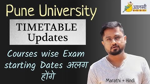Regular Semester Exam Time Table Updates | Pune University | #SPPU | Aalsi Engineer | Rounak Sir