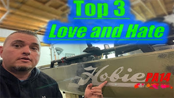 Top 3 Things I Love & Hate about the Hobie PA14 #hobie #kayaking #proangler14
