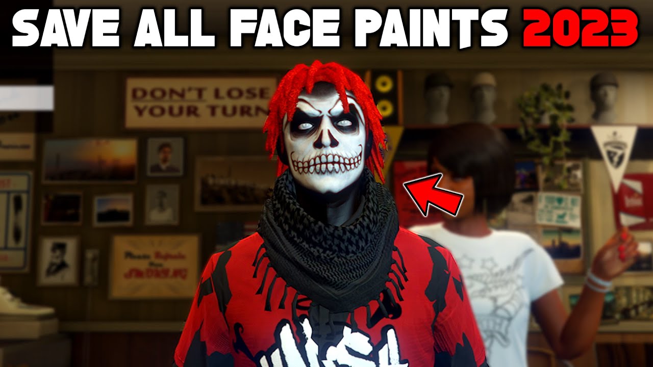 How To Save All GTA 5 Halloween Face Paints 2023! YouTube