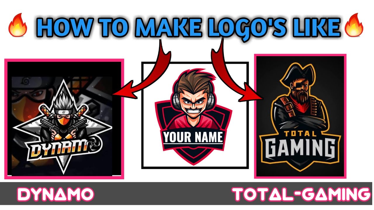 How To Make Professional Gaming Logo. Like Total Gaming And Dynamo ...