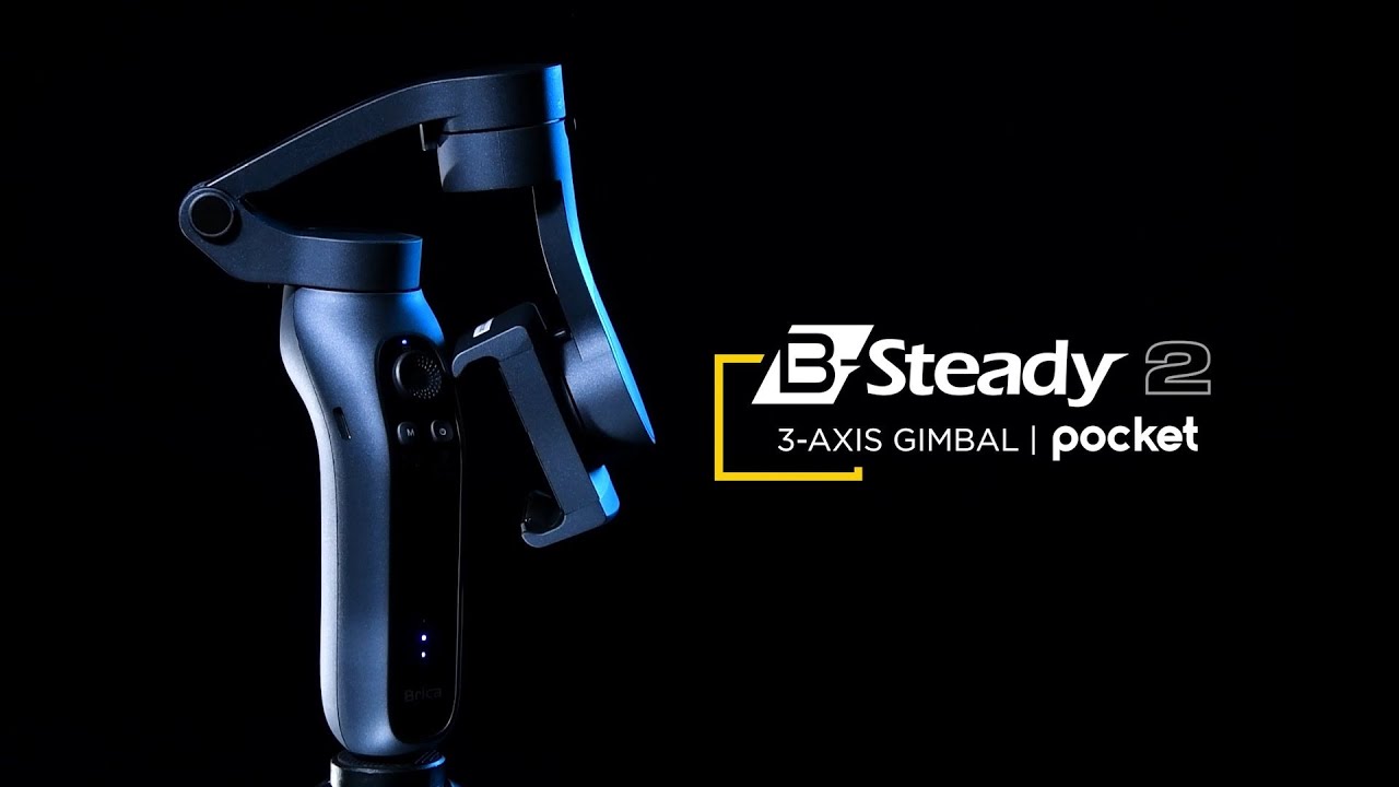 Brica B-Steady 2 Pocket | 3- Axis Smartphone Stabilizer Gimbal