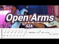 Open arms sza guitar coverwith tabs