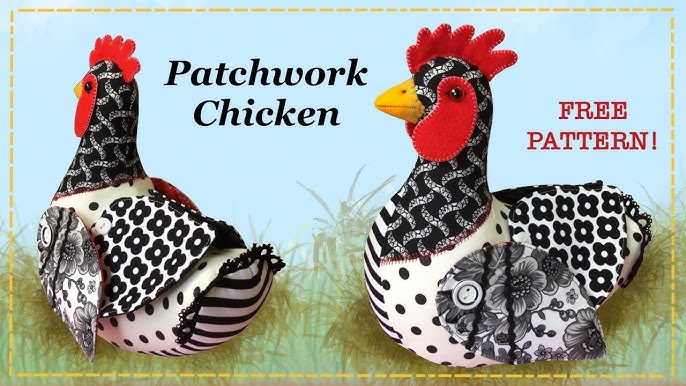 Patchwork Chicken || Patchwork Hen || FREE PATTERN || Full Tutorial with Lisa Pay - YouTube patchwork-chicken-patchwork-hen-free-pattern-full-tutorial-with-lisa-pay-youtube
