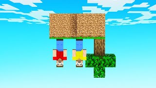 We Are UPSIDE DOWN On MINECRAFT SKYBLOCK!