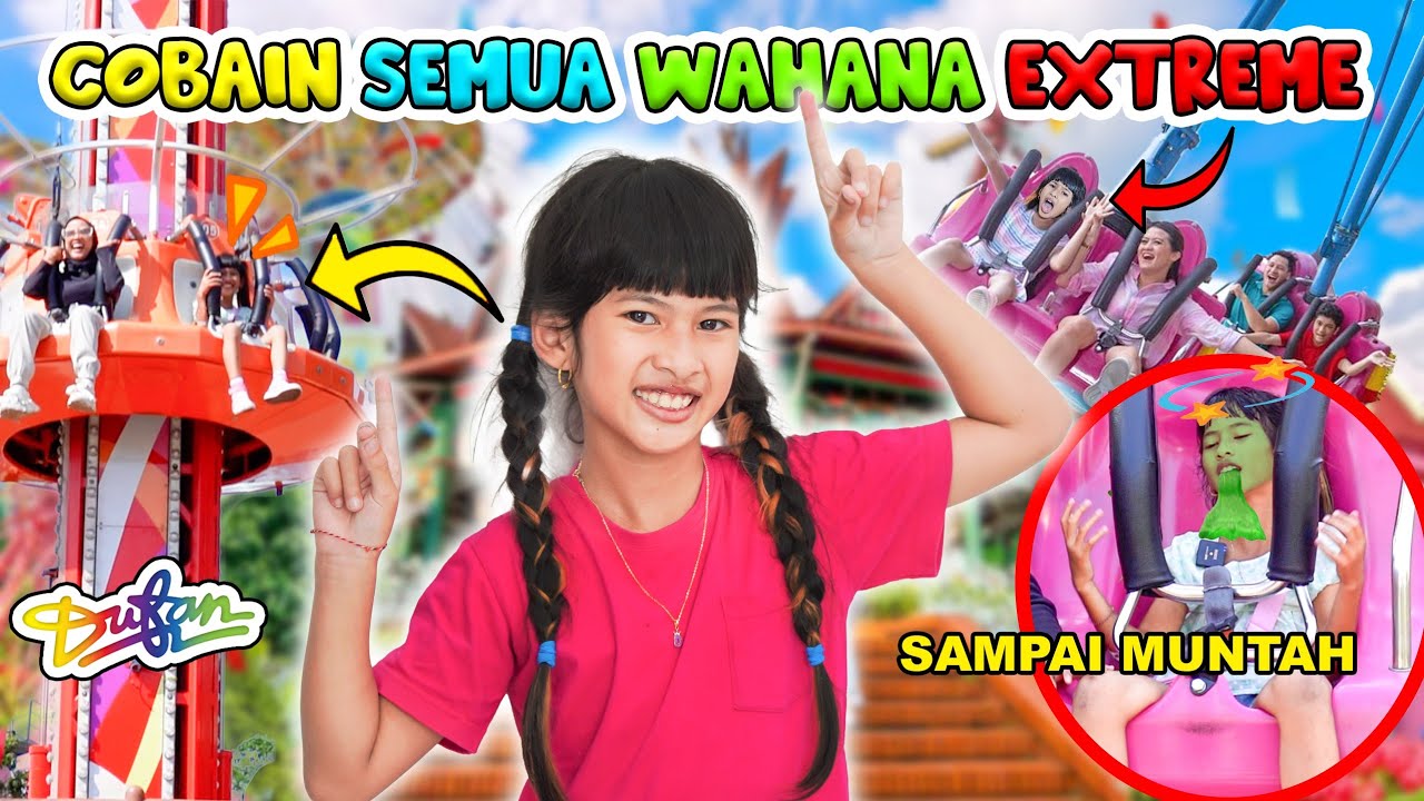 DISTA NAIK SEMUA WAHANA EXTREME DI DUFAN😱!! SEREM TAPI SERU BANGET🥳  | #trending #viralvideo
