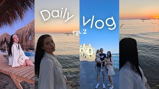 DAILY VLOG ZIUA 2 🌊 Am prins răsăritul, plimbare pe faleză, Cazinoul din Mamaia & Satul de Vacanță ✨
