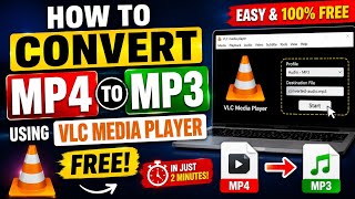 Convert Video to Audio Using VLC Media Player | MP4 to MP3 Free
