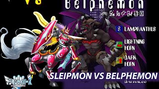 Kudamon evolved Sleipmon VS Belphemon Rage Mode | How to Get Kamemon Character DIGIMON SAVERS 1.5