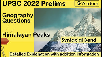 UPSC 2022 Prelims Set A Question 25. Peaks & Mountains  #upsc #upscaspirants #upscexam