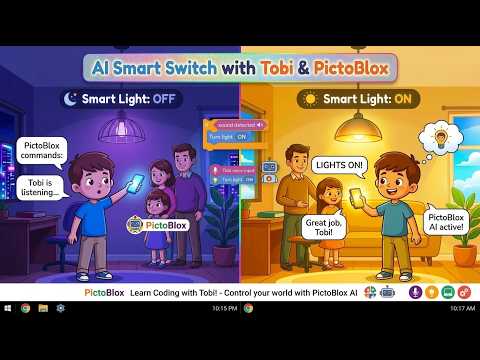 AI Smart Switch | ML in Block Coding | PictoBlox