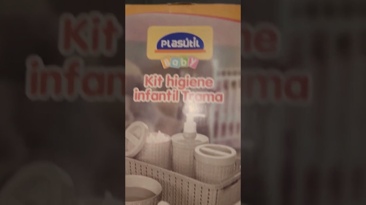 Kit Higiene Bebê Completo Plasútil Trama Baby Com 5 Peças