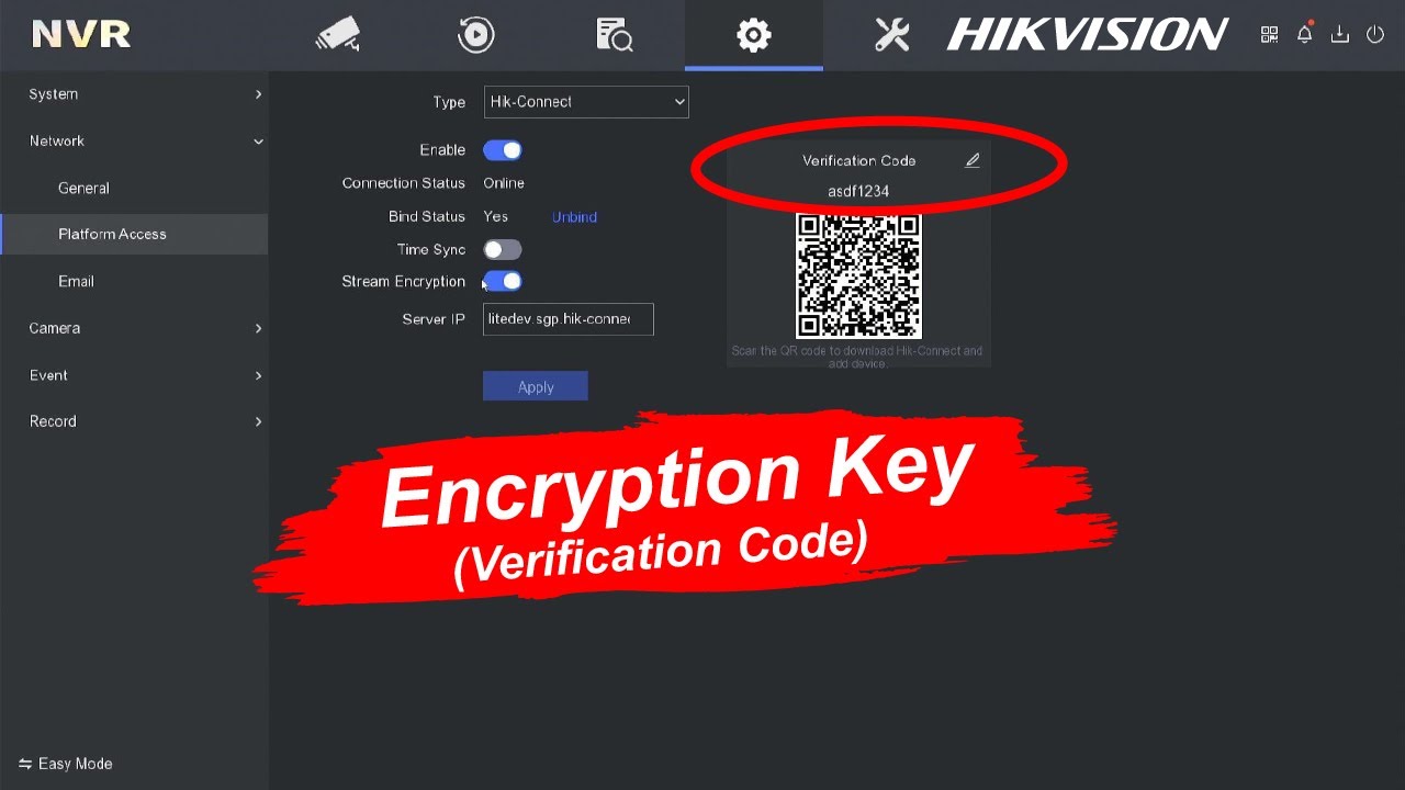 Hik connect код верификации. Ключ потока Hikvision. Код верификации Hikvision. Серийный номер Hikvision. NVR Hikvision Hik connect.