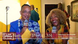 Doc Irving, TV red-carpet host and guest chat at Lee Pitts Live After Work Juneteenth Cookout