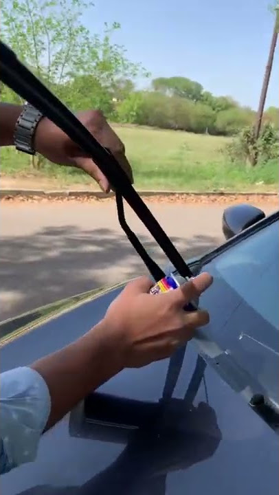Squeaky sound coming from wipers do this. #shorts