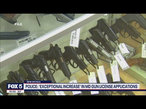 'Exponential increase' in MD gun license applications: police | FOX 5 DC