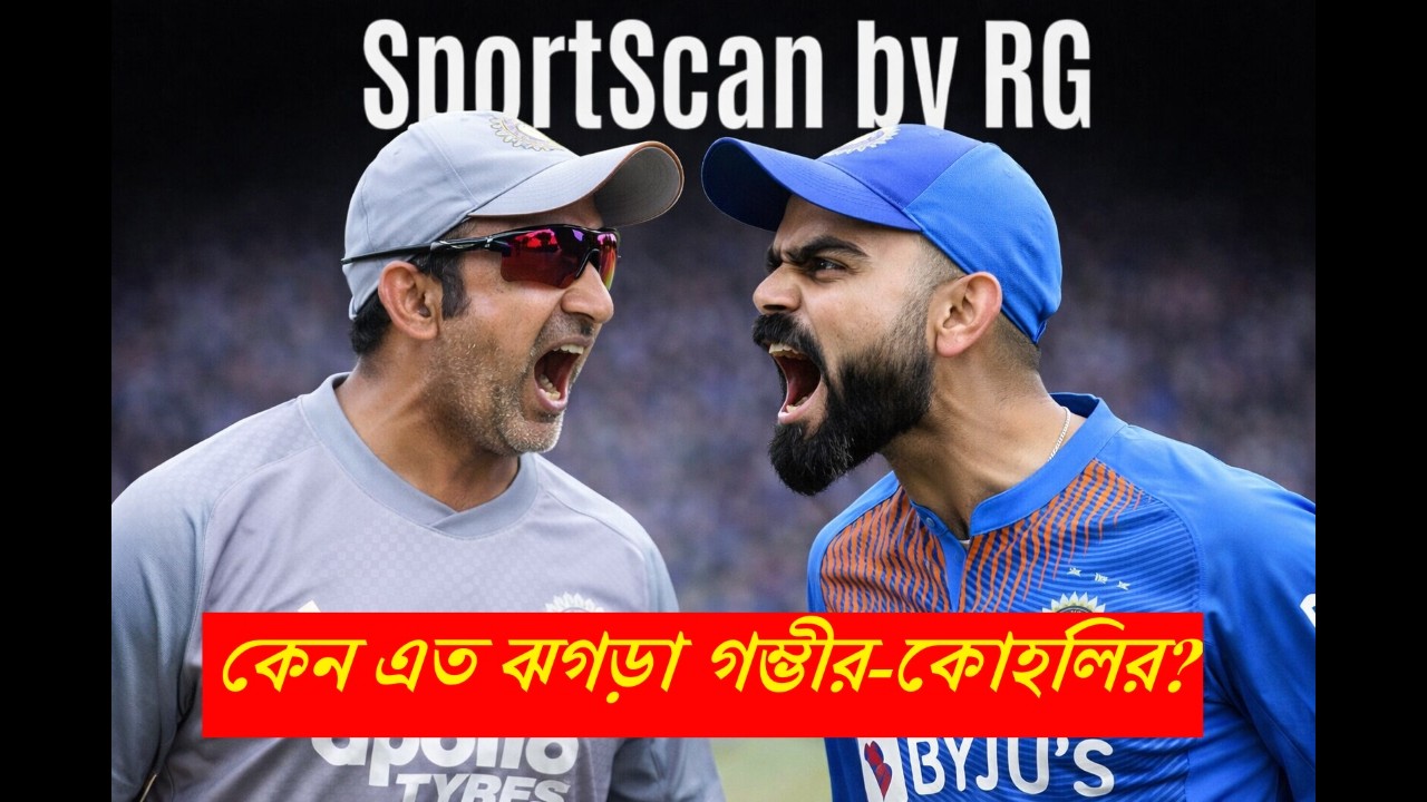 Gambhir vs Kohli। কেন এত ঝগড়া গম্ভীর-কোহলির? Why Gambhir-Kohli often clash? SportScan By RG