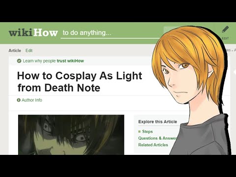 Comment Cosplay comme Light From Death Note | Terrible Anime WikiHow