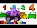 Learn to Count with a Monster Truck Counting Show for Kids