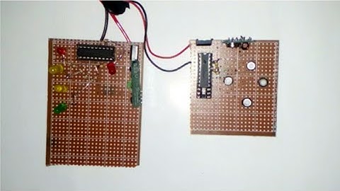 simple wireless using RF module transmitter and receiver