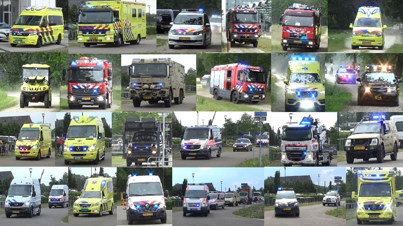 Hulpdiensten met 'spoed' bij 112 On Wheels Venlo 2019!