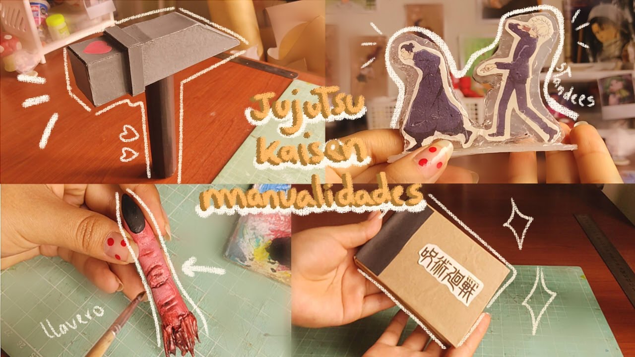 🌻Jujutsu kaisen DIYs para decorar ♡ | Martillo~dedo de sukuna~standee~libro de recuerdos 🍂