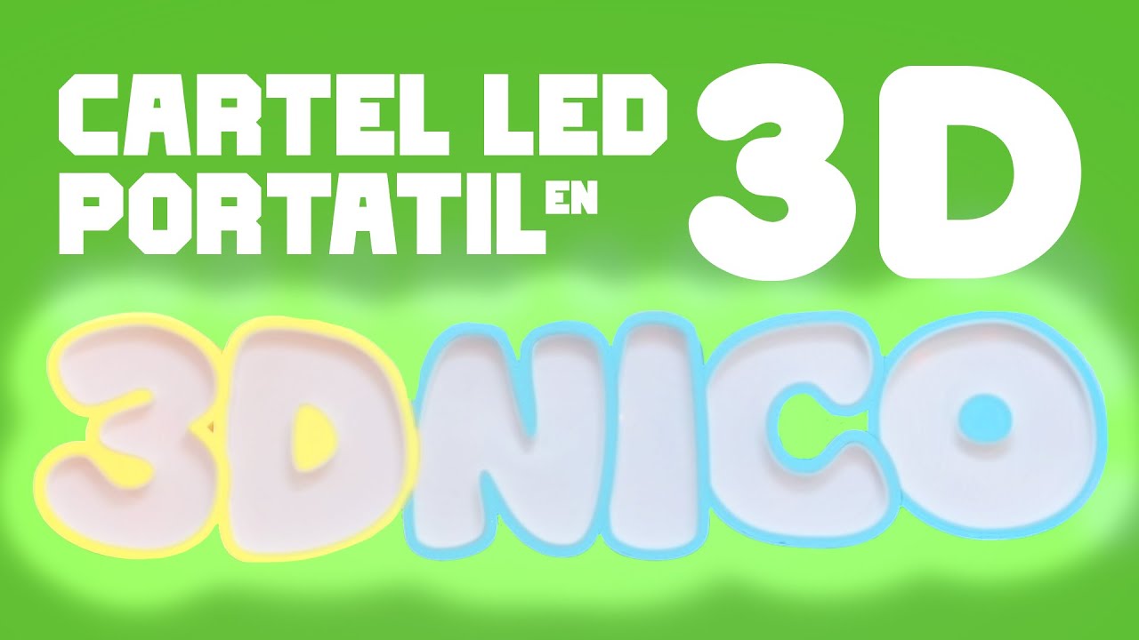¿¡Imprimo en 3D un CARTEL LED Personalizado!? | 3DFils