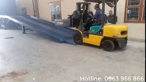 Cầu xe nâng loại 10 tấn - Tân Phát. Cầu container cung cấp tại Thái Bình