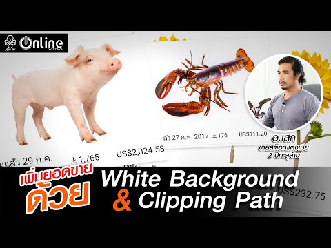 ขายภาพออนไลน์แนว White Background แถมสิ่งที่เรียกว่า Clipping path ลงไปด้วยสิ ขายดีขึ้นแน่นอน