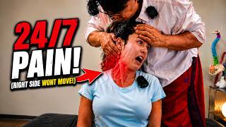 3 WHIPLASHES LEFT NECK UN-CRACKABLE Emotional Reaction Chiropractic Pain Relief Dr Tubio