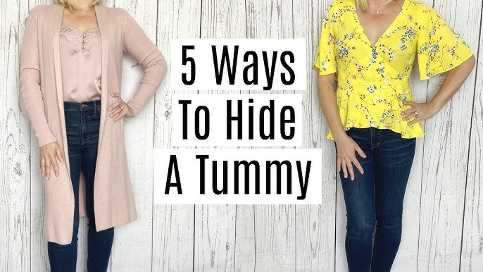 How to Instantly Hide Big Belly Without Shapewear #stylehacks