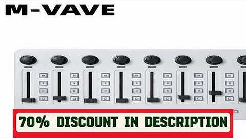 A must-have product! M-VAVE SMC-Mixer Wireless MIDI Controller Mixing Console Connection Rechargea