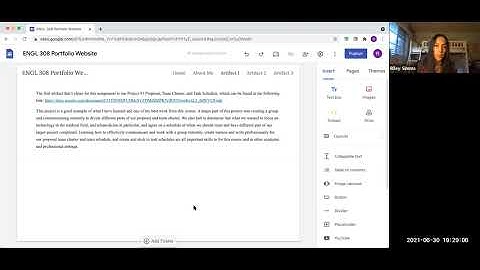 ENGL 308 Reflection Video